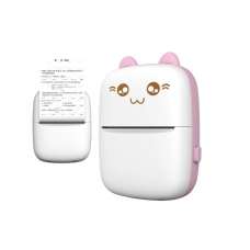 Mini fotoaparatas Print Camera HURC9 su spausdintuvu vaikams rožinis (pink)